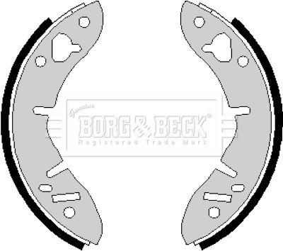 BORG & BECK Комплект тормозных колодок BBS6155